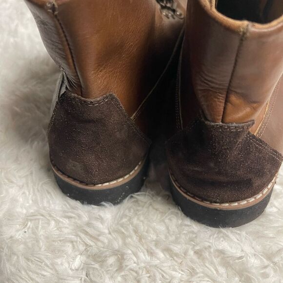 American Eagle outfitters Men’s leather Brown lace up boots Size 12 - Picture 6 of 10